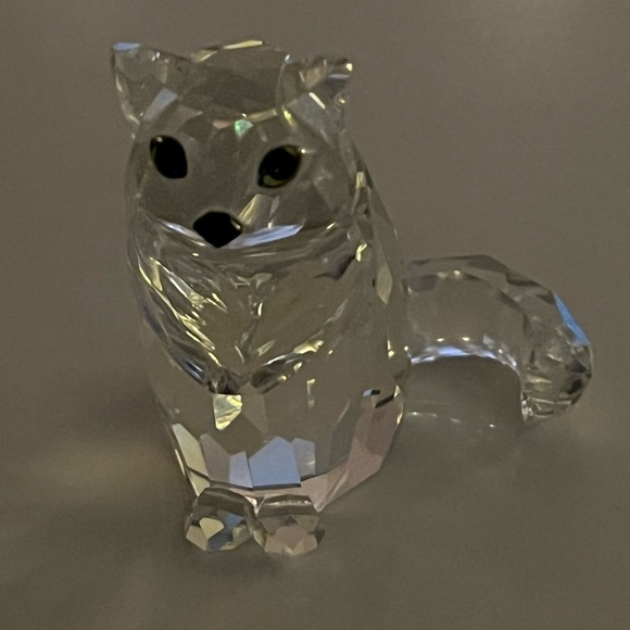 Swarovski crystal sitting cat #160799. Retired 2006. In good condition like new. - Picture 3 of 12